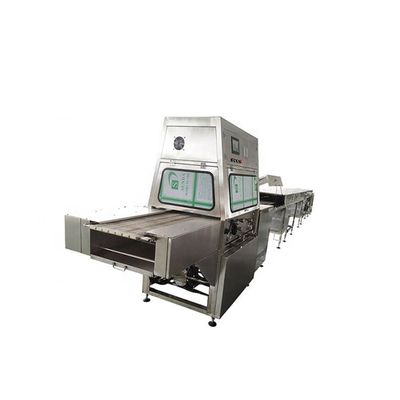 0-6m/Min Donut Chocolate Enrober Machine عرض 400 میلی متر برای میله های شکلاتی