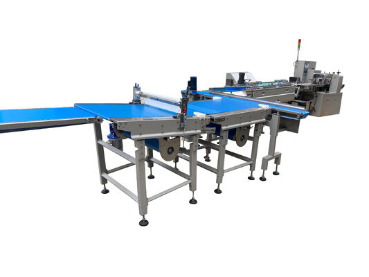 قیمت خوب Full Automatic Flow Wrap Food Sorting and Flow Packing Machine آنلاین